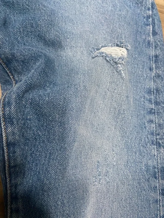 100% Cotton Levi's Women's 501 S Skinny Jeans - Medium Blue Faded Denim - Picture 7 of 14